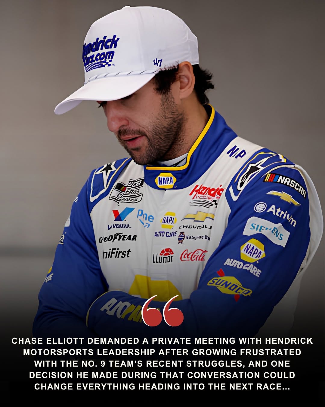 Chase Elliott's Private Meeting with Hendrick Leadership Sparks Major No. 9 Team Overhaul