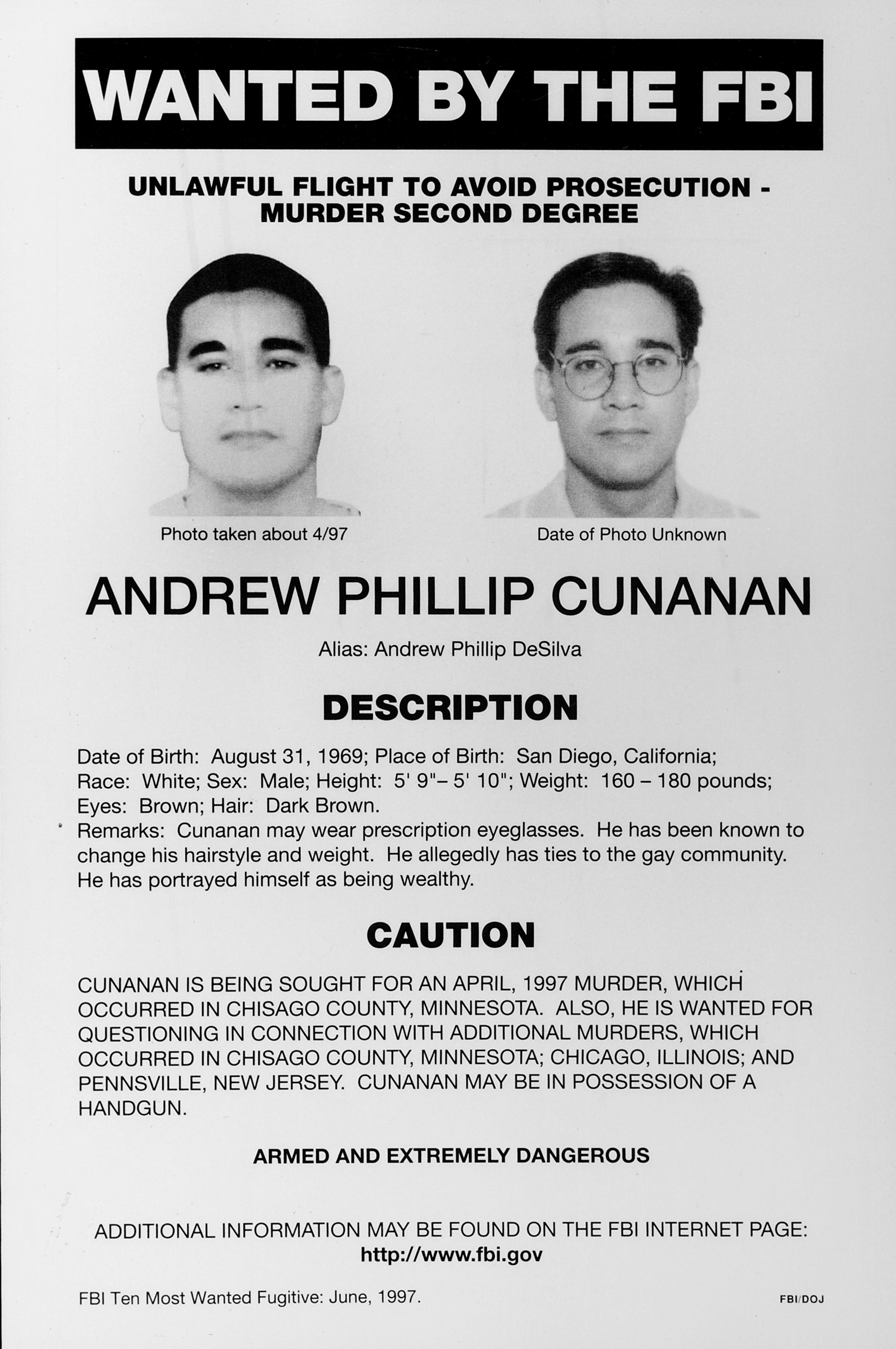 The .40-caliber pistol traced to New Jersey that linked Andrew Cunanan to Versace's killing