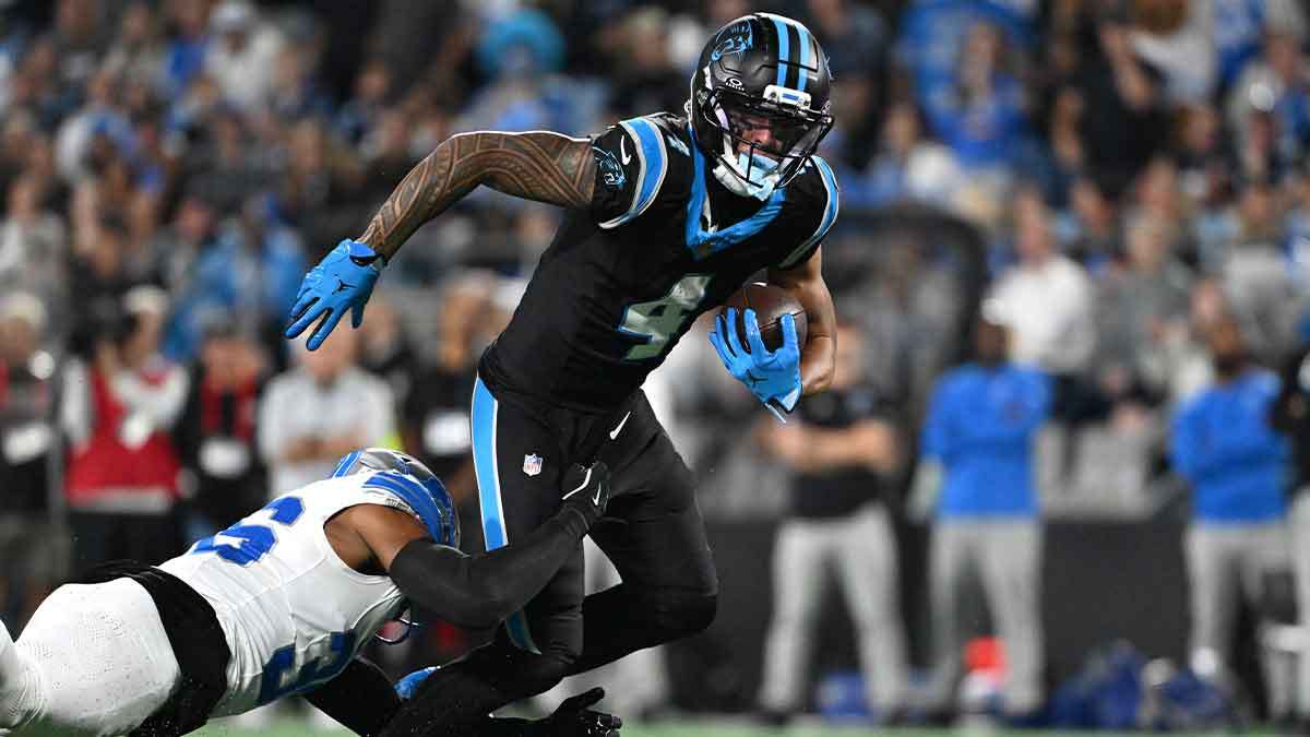 Watch Tetairoa McMillan defy physics with unreal sideline catch in Panthers' upset win