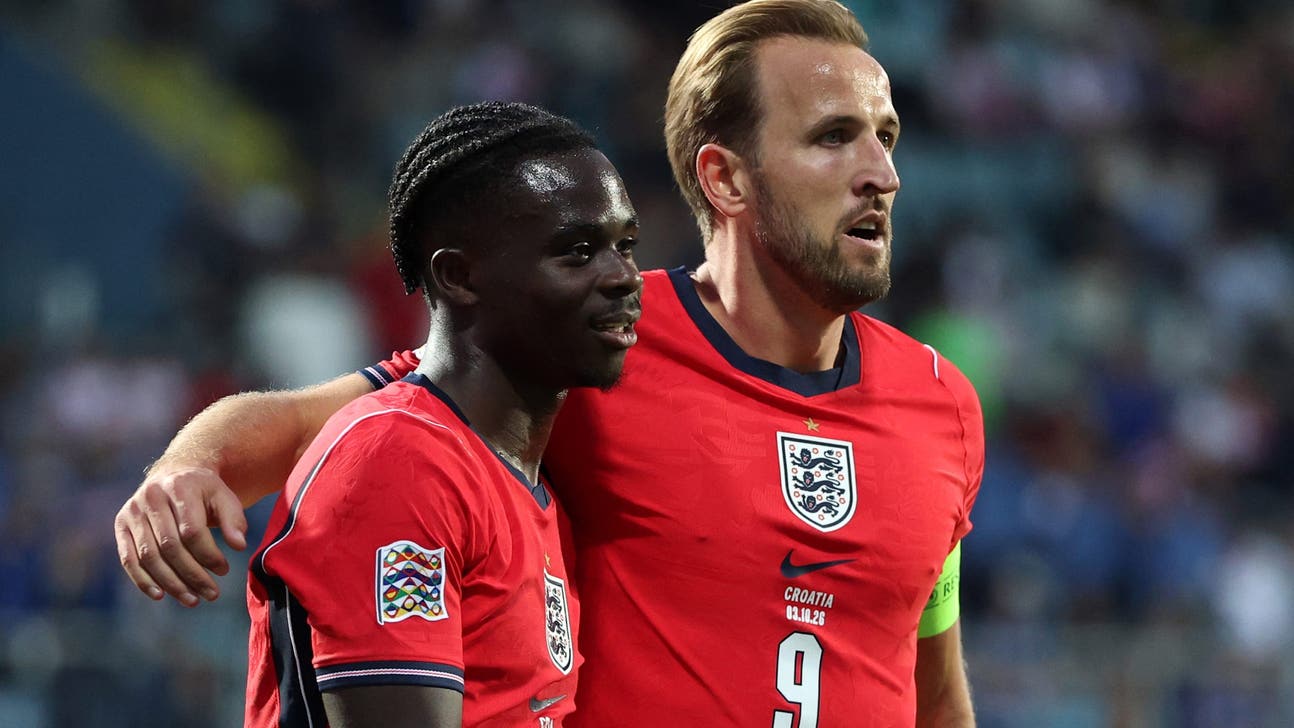 England Crush Croatia 7-0 as Kane, Saka Score Twice