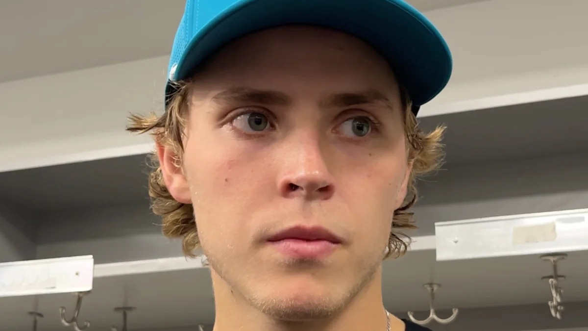 Sharks captain Macklin Celebrini scratched late vs. Stars with lower-body injury