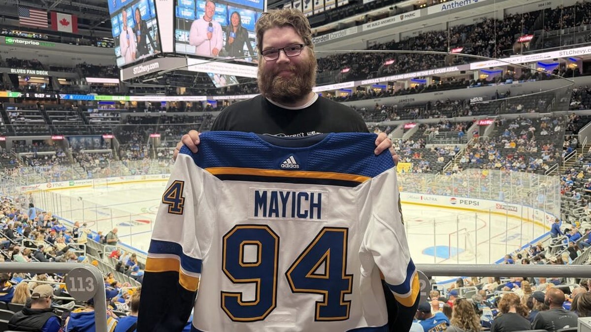 A $100 discount-rack Blues jersey became a priceless gift to a dying prospect's family